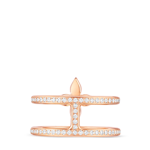 Idylle Blossom zweireihiger Ring, Roségold und Diamanten Schmuck Kategorien Alle Schmuckstücke | LOUIS VUITTON (Zoom)