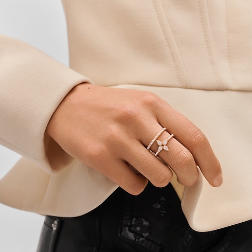 Idylle Blossom zweireihiger Ring, Roségold und Diamanten Schmuck Kategorien Alle Schmuckstücke | LOUIS VUITTON (Zoom)