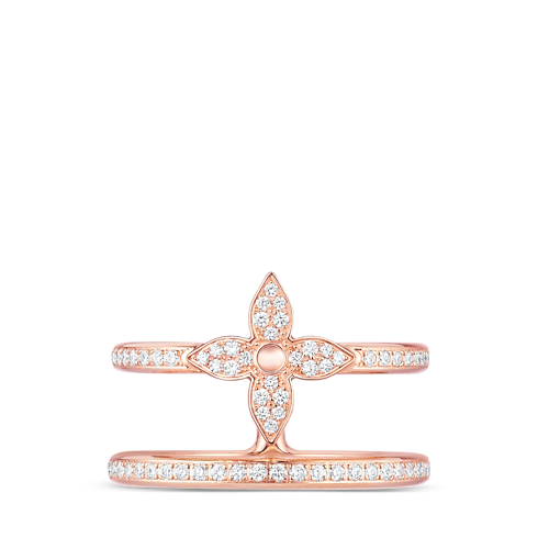 Idylle Blossom zweireihiger Ring, Roségold und Diamanten Schmuck Kategorien Alle Schmuckstücke | LOUIS VUITTON (Zoom)