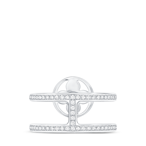 Idylle Blossom zweireihiger Ring, Weißgold und Diamanten Schmuck Kategorien Alle Schmuckstücke | LOUIS VUITTON (Zoom)