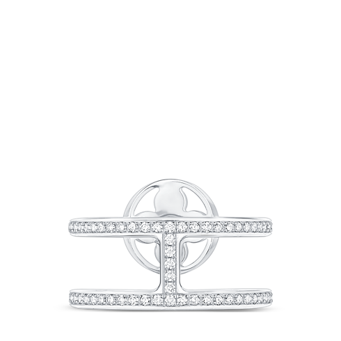 Idylle Blossom zweireihiger Ring, Weißgold und Diamanten Schmuck Kategorien Alle Schmuckstücke | LOUIS VUITTON (Zoom)