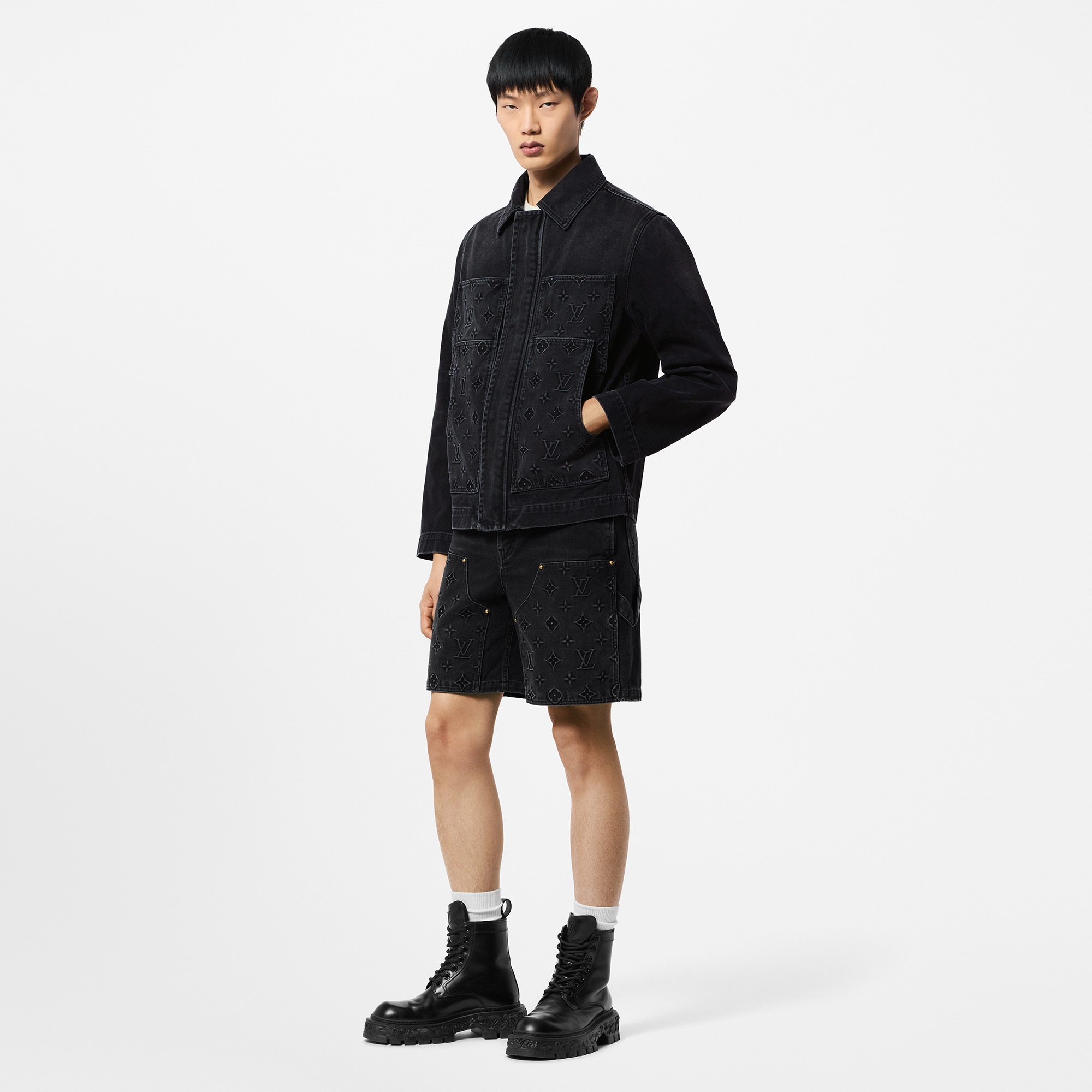 Jacke aus Denim im Workwear-Stil  Herren Ready to Wear Jacken und Mäntel | LOUIS VUITTON (Zoom)