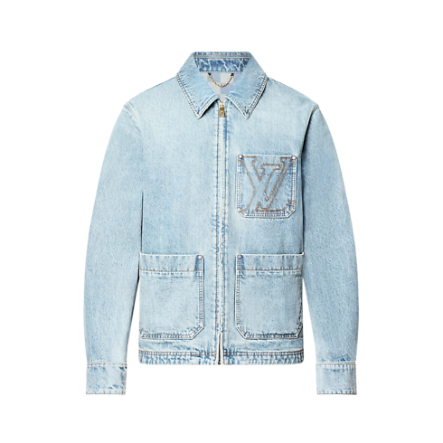 Jacke aus Denim im Workwear-Stil mit LV Signatur Herren Ready to Wear Jacken und Mäntel | LOUIS VUITTON (Zoom)