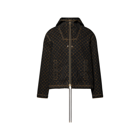 Jacke aus Denim mit Monogram-Motiv und Reißverschluss Damen Ready to Wear Mäntel und Jacken | LOUIS VUITTON (Zoom)