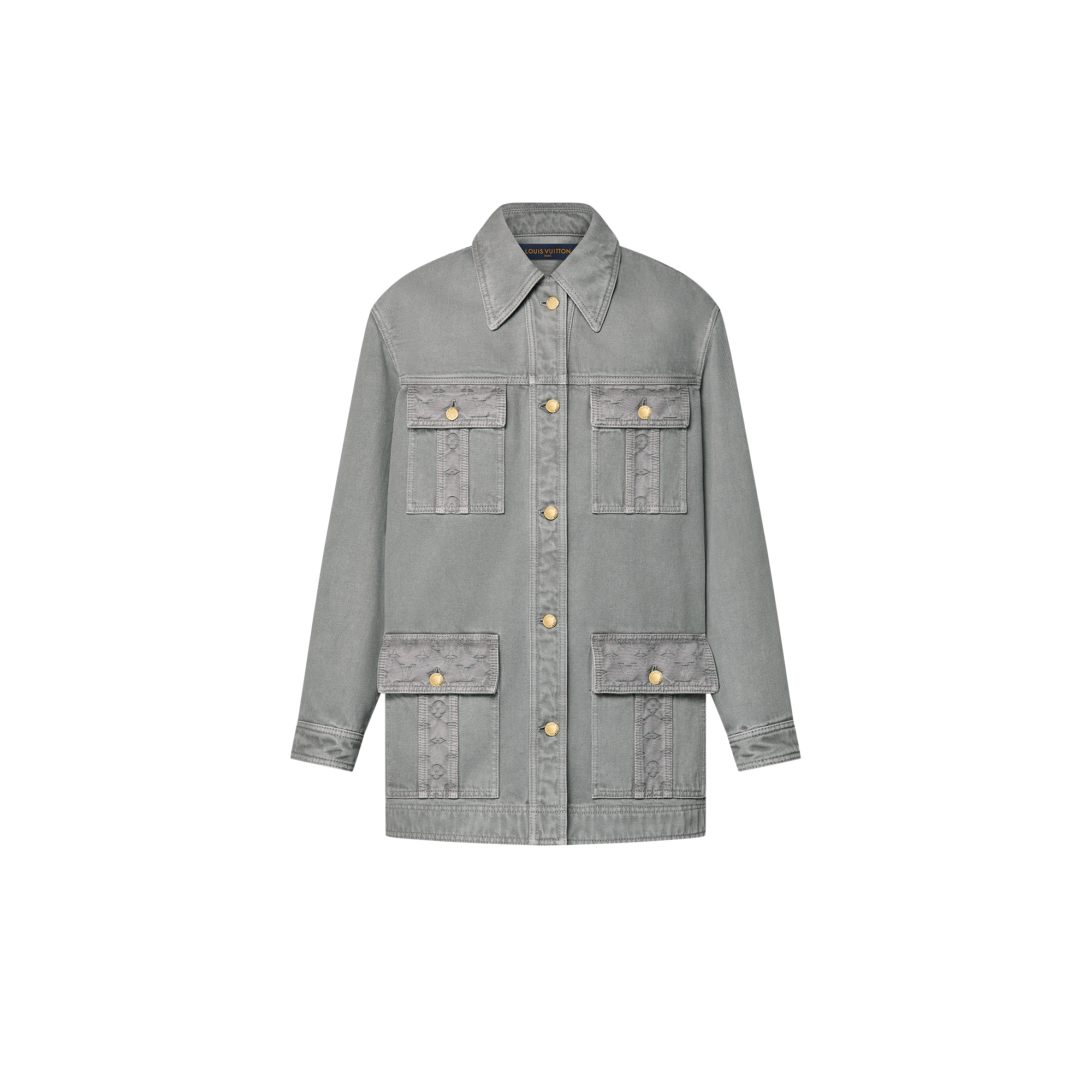 Jacke aus Denim mit Pattentaschen  Damen Ready to Wear Mäntel und Jacken | LOUIS VUITTON (Zoom)