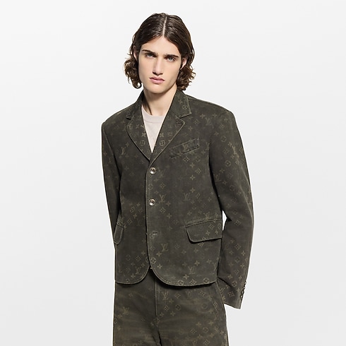 Jacke aus Denim mit Wachs-Finish und Monogram-Motiv Herren Ready to Wear Jacken und Mäntel | LOUIS VUITTON (Zoom)