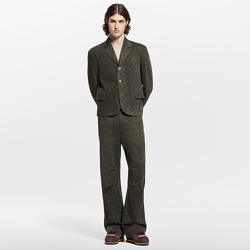 Jacke aus Denim mit Wachs-Finish und Monogram-Motiv Herren Ready to Wear Jacken und Mäntel | LOUIS VUITTON (Zoom)