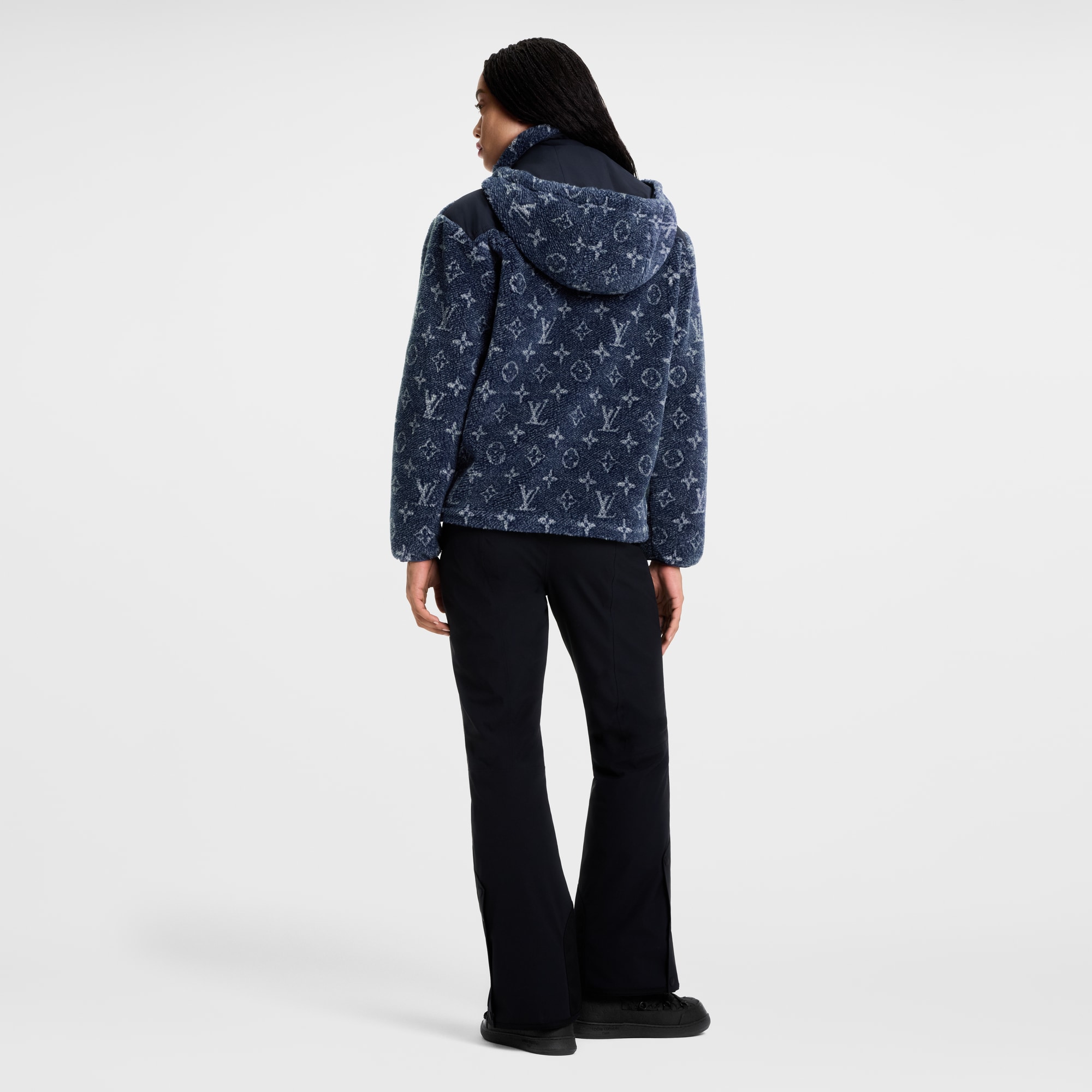 Jacke aus Fleece mit Denim-Optik und Monogram-Motiv  Damen Ready to Wear Mäntel und Jacken | LOUIS VUITTON (Zoom)