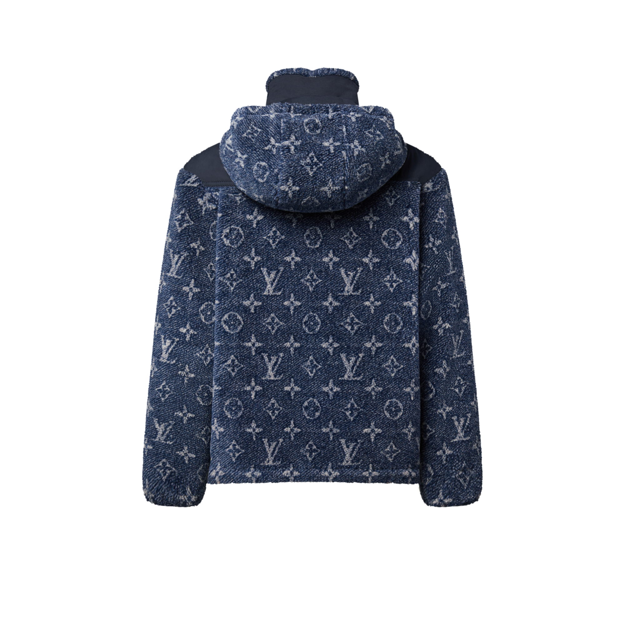 Jacke aus Fleece mit Denim-Optik und Monogram-Motiv  Damen Ready to Wear Mäntel und Jacken | LOUIS VUITTON (Zoom)