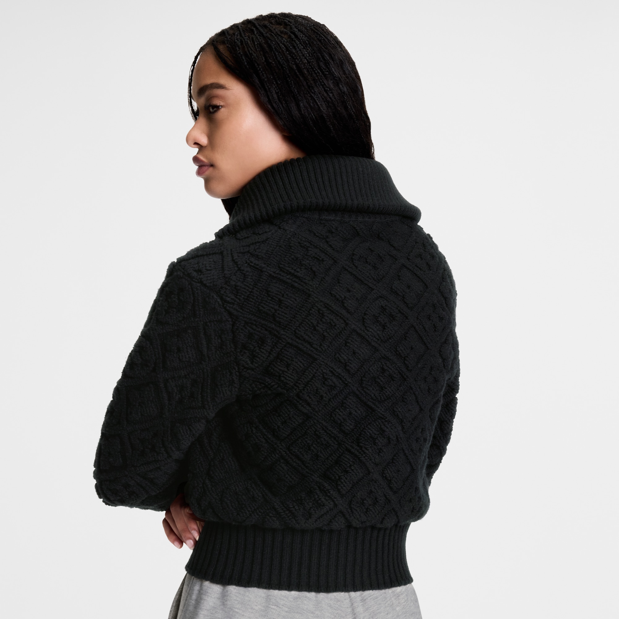 Jacke aus Frottee mit Monogram-Motiv und Reißverschluss  Damen Ready to Wear Strick | LOUIS VUITTON (Zoom)