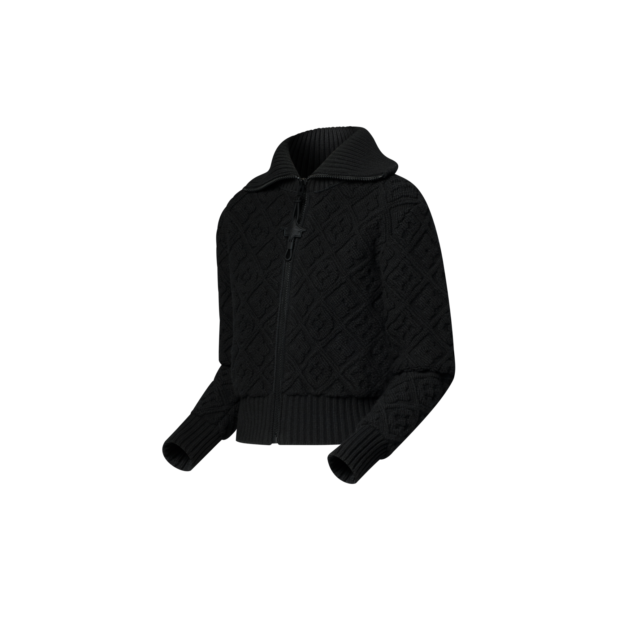 Jacke aus Frottee mit Monogram-Motiv und Reißverschluss  Damen Ready to Wear Strick | LOUIS VUITTON (Zoom)
