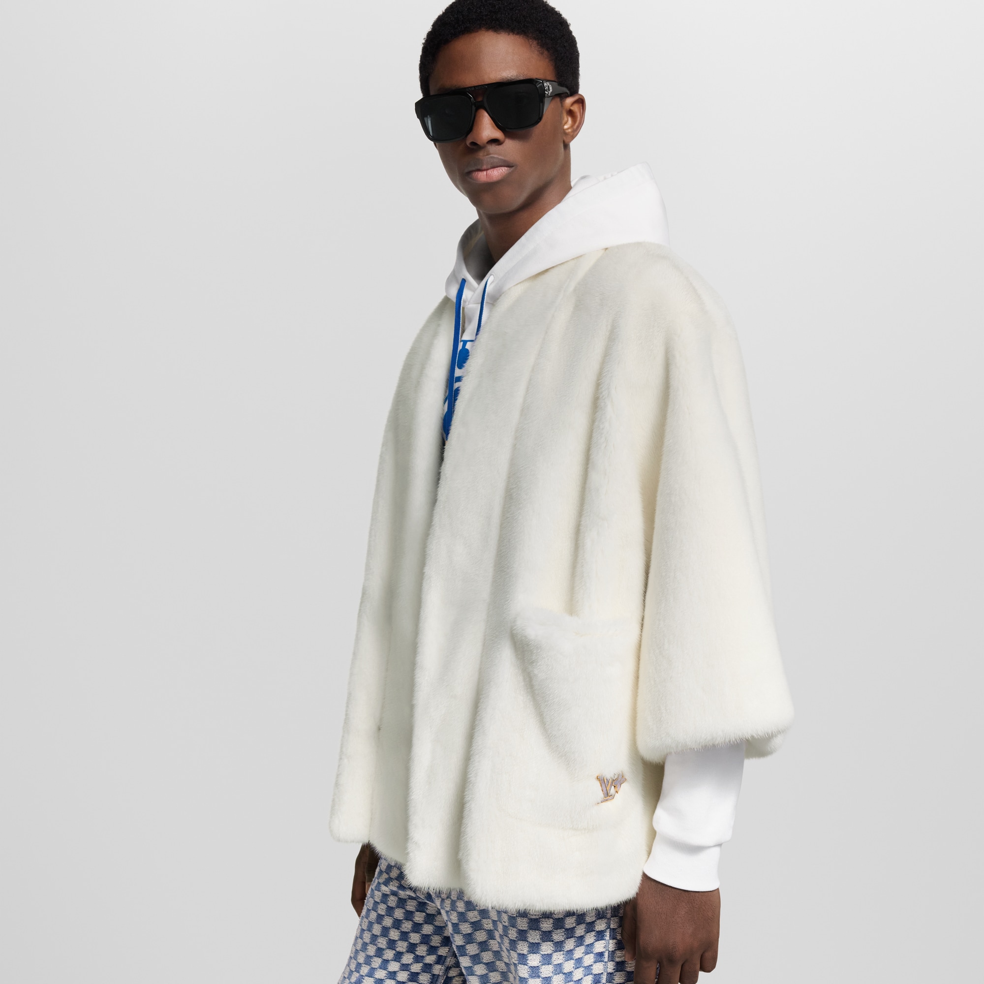 Jacke aus Pelz im Kimono-Stil  Herren Ready to Wear Jacken und Mäntel | LOUIS VUITTON (Zoom)