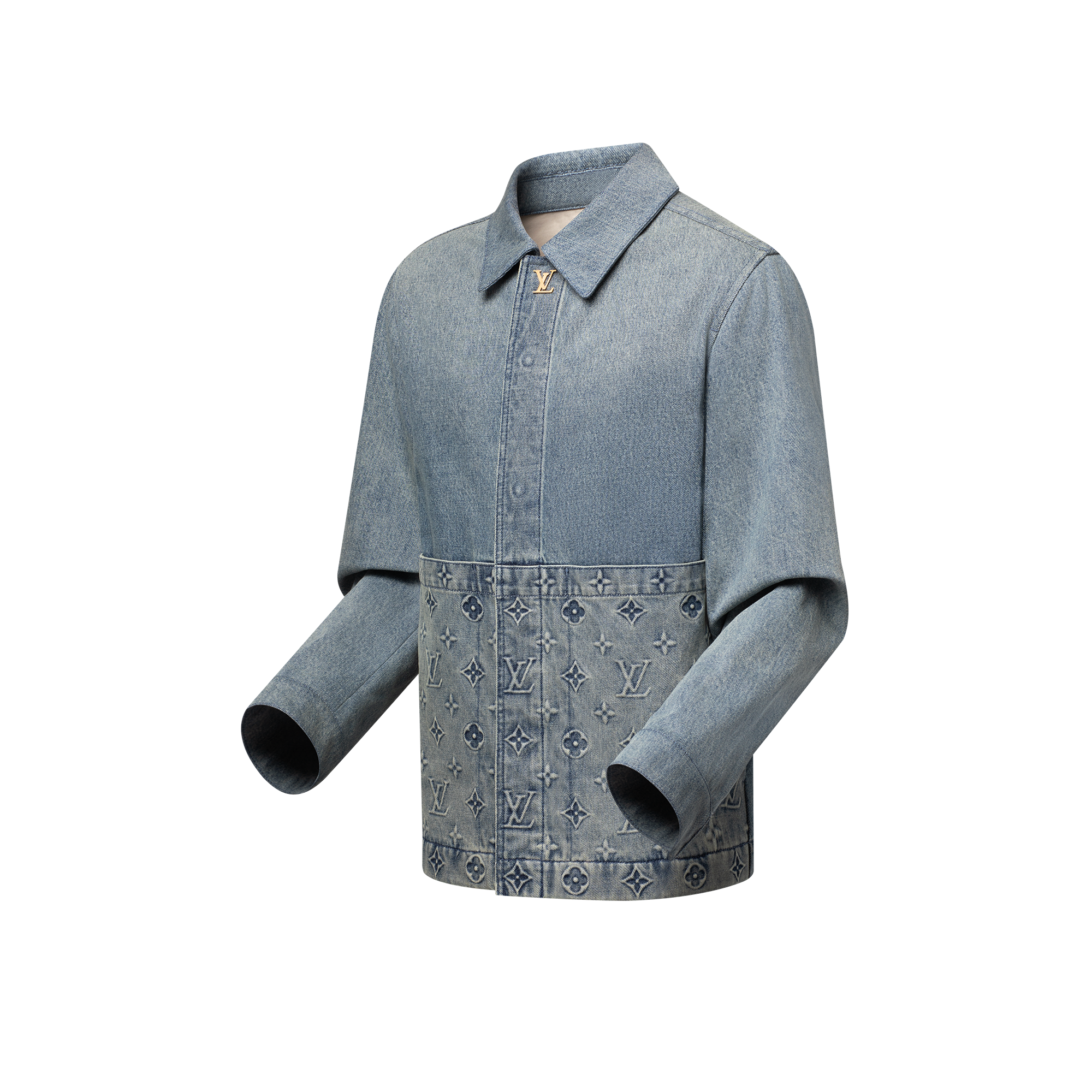 Jacke aus Upcycling-Denim und -Canvas  Herren Ready to Wear Jacken und Mäntel | LOUIS VUITTON (Zoom)