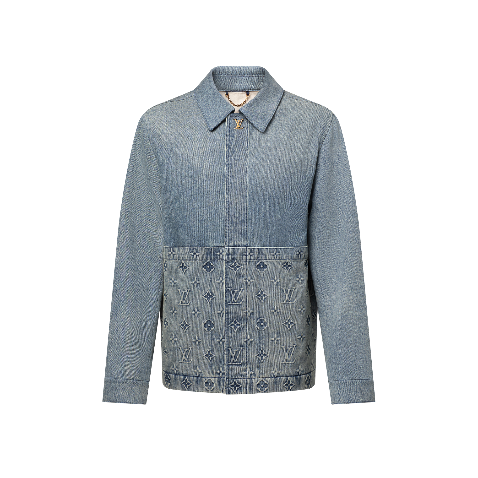 Jacke aus Upcycling-Denim und -Canvas  Herren Ready to Wear Jacken und Mäntel | LOUIS VUITTON (Zoom)