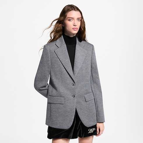 Jacke im Maßkonfektions-Stil aus Flanell Damen Ready to Wear Mäntel und Jacken | LOUIS VUITTON (Zoom)