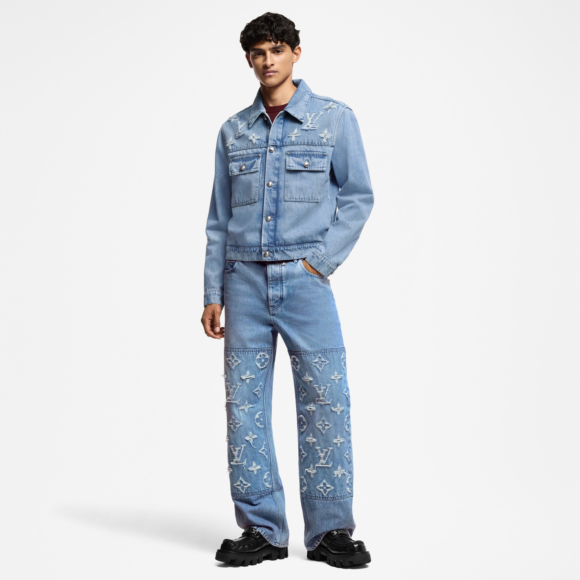 Jacke im Trucker-Stil aus Denim  Herren Ready to Wear Jacken und Mäntel | LOUIS VUITTON (Zoom)