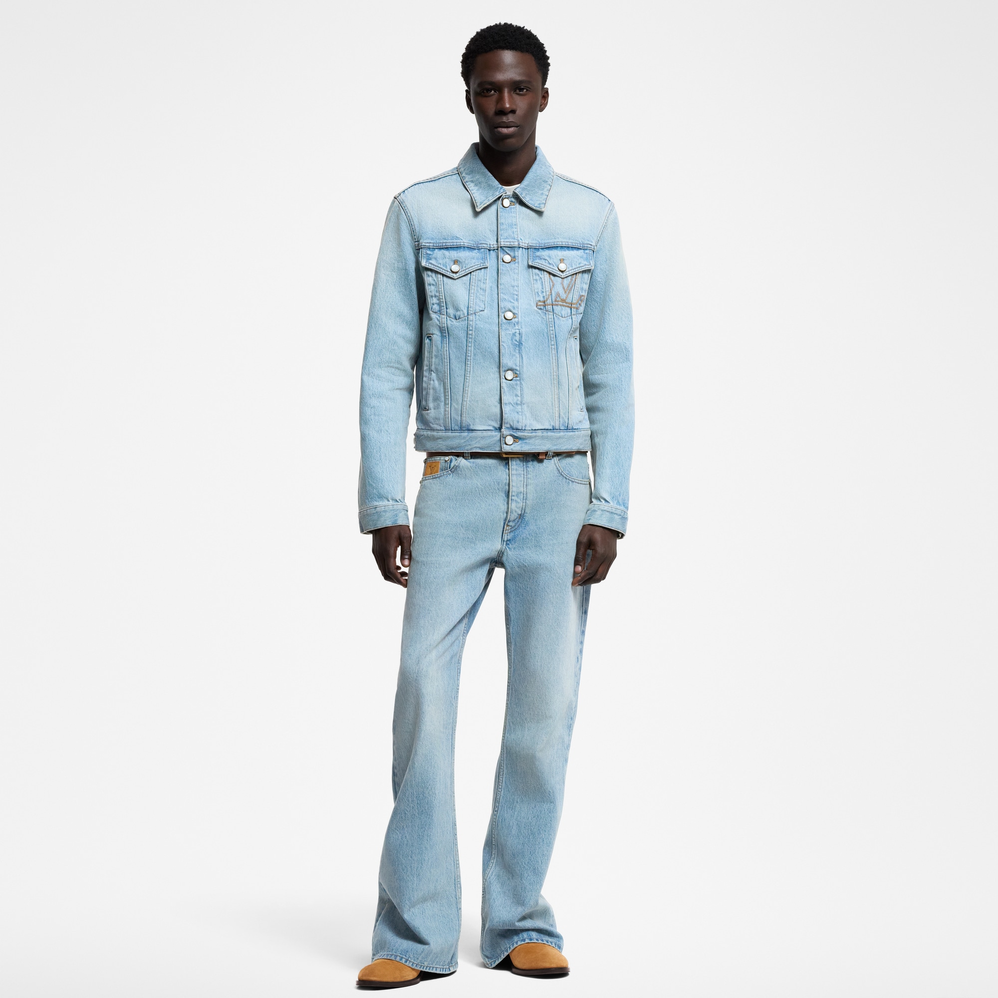 Jacke im Trucker-Stil aus Denim  Herren Ready to Wear Vollständige Ready to Wear | LOUIS VUITTON (Zoom)