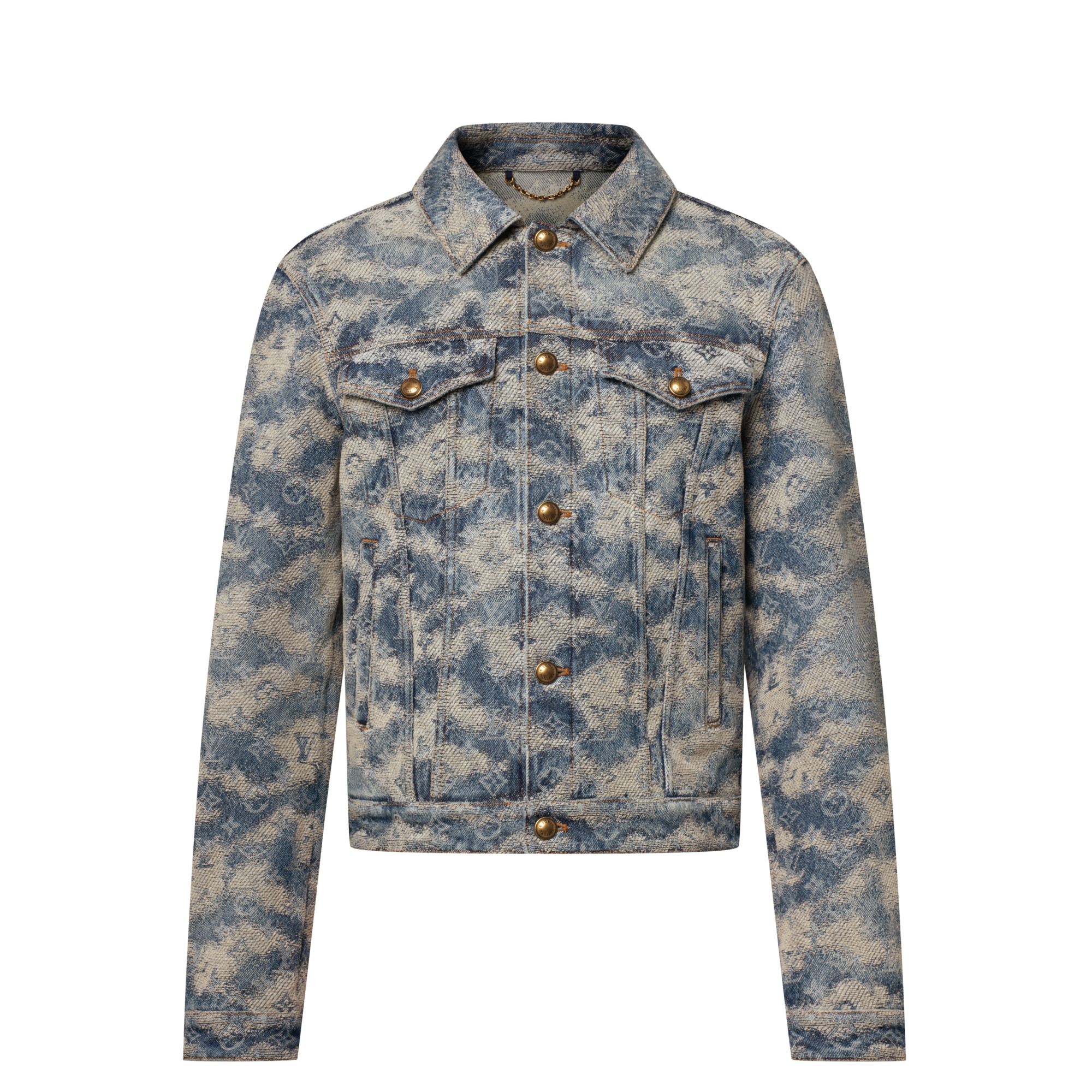 Jacke im Trucker-Stil aus Denim mit Monogram  Herren Ready to Wear Jacken und Mäntel | LOUIS VUITTON (Zoom)