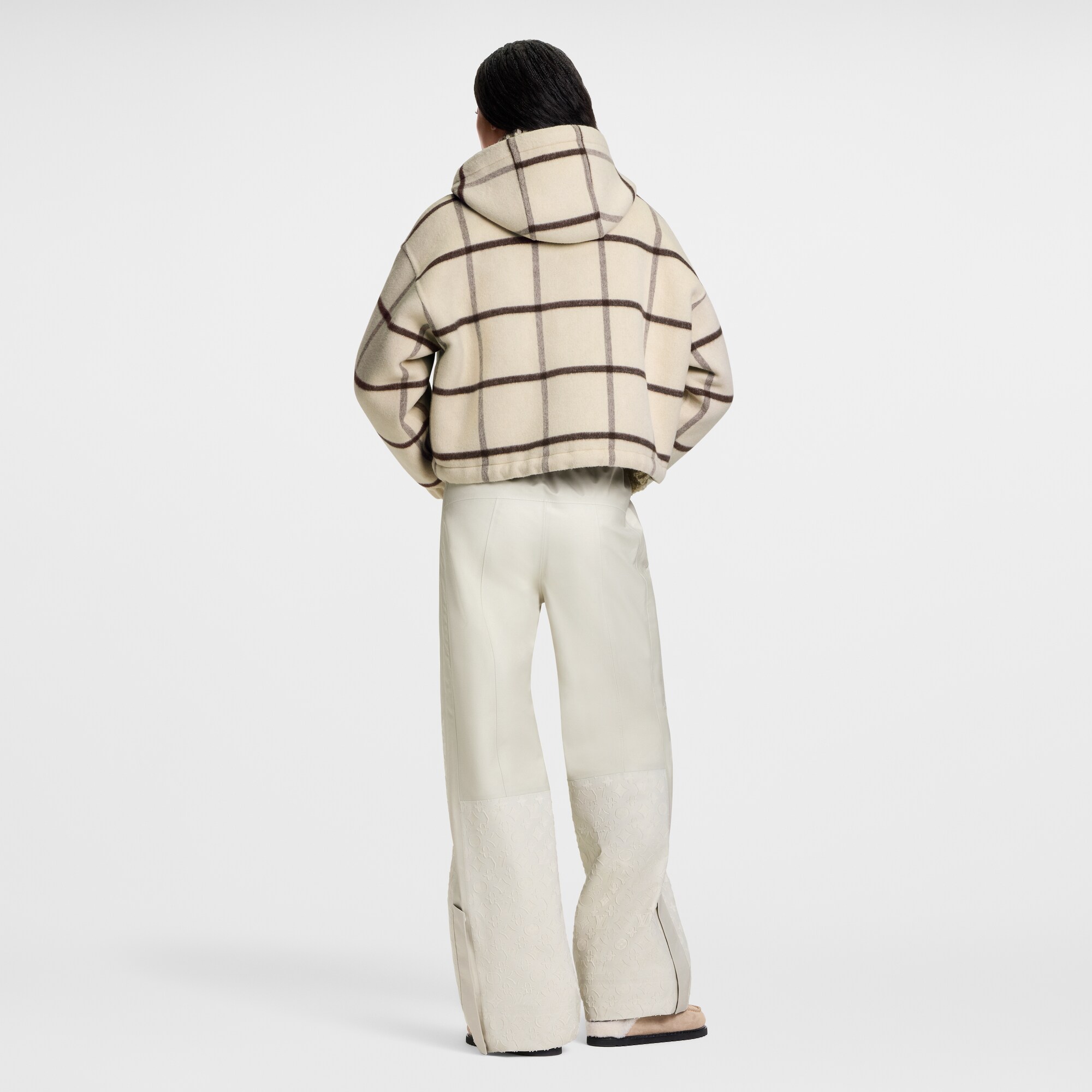 Jacke mit Kapuze und Karomuster  Damen Ready to Wear Mäntel und Jacken | LOUIS VUITTON (Zoom)