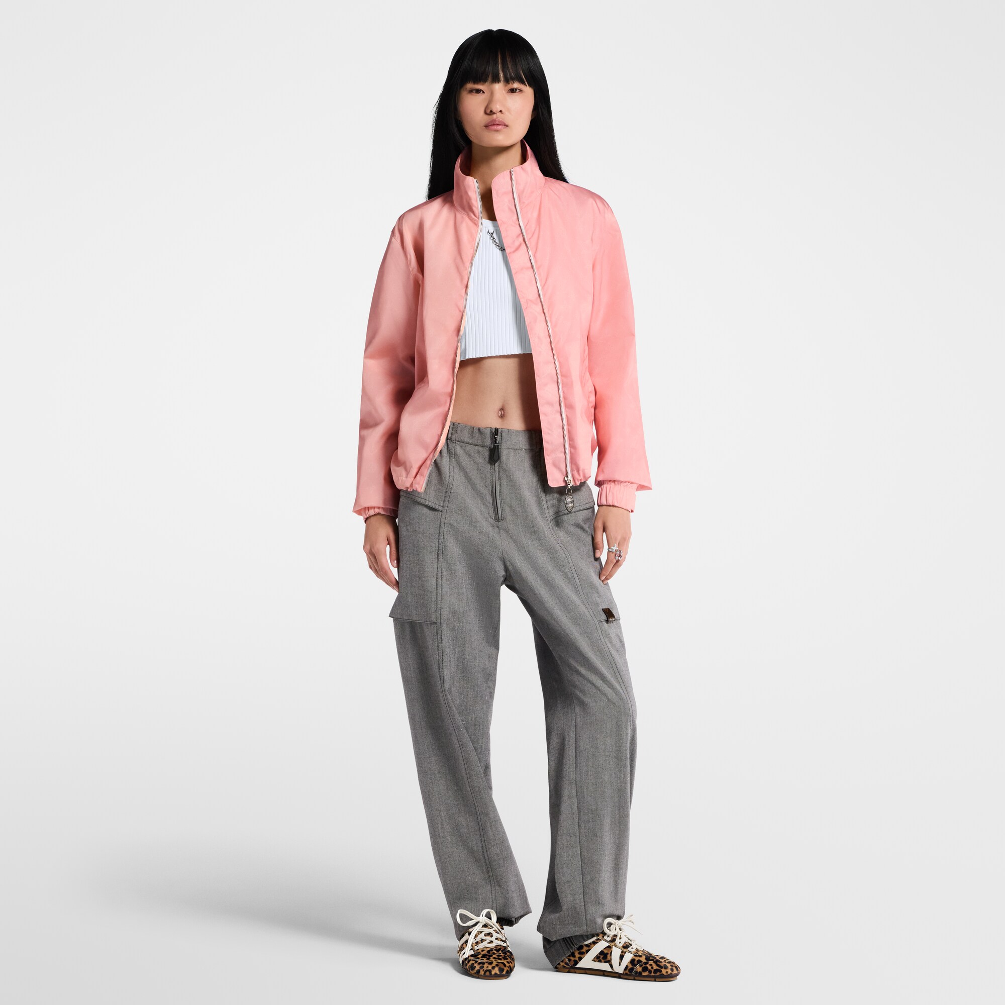 Jacke mit Reißverschluss mit Mahina Monogram-Motiv  Damen Ready to Wear Mäntel und Jacken | LOUIS VUITTON (Zoom)