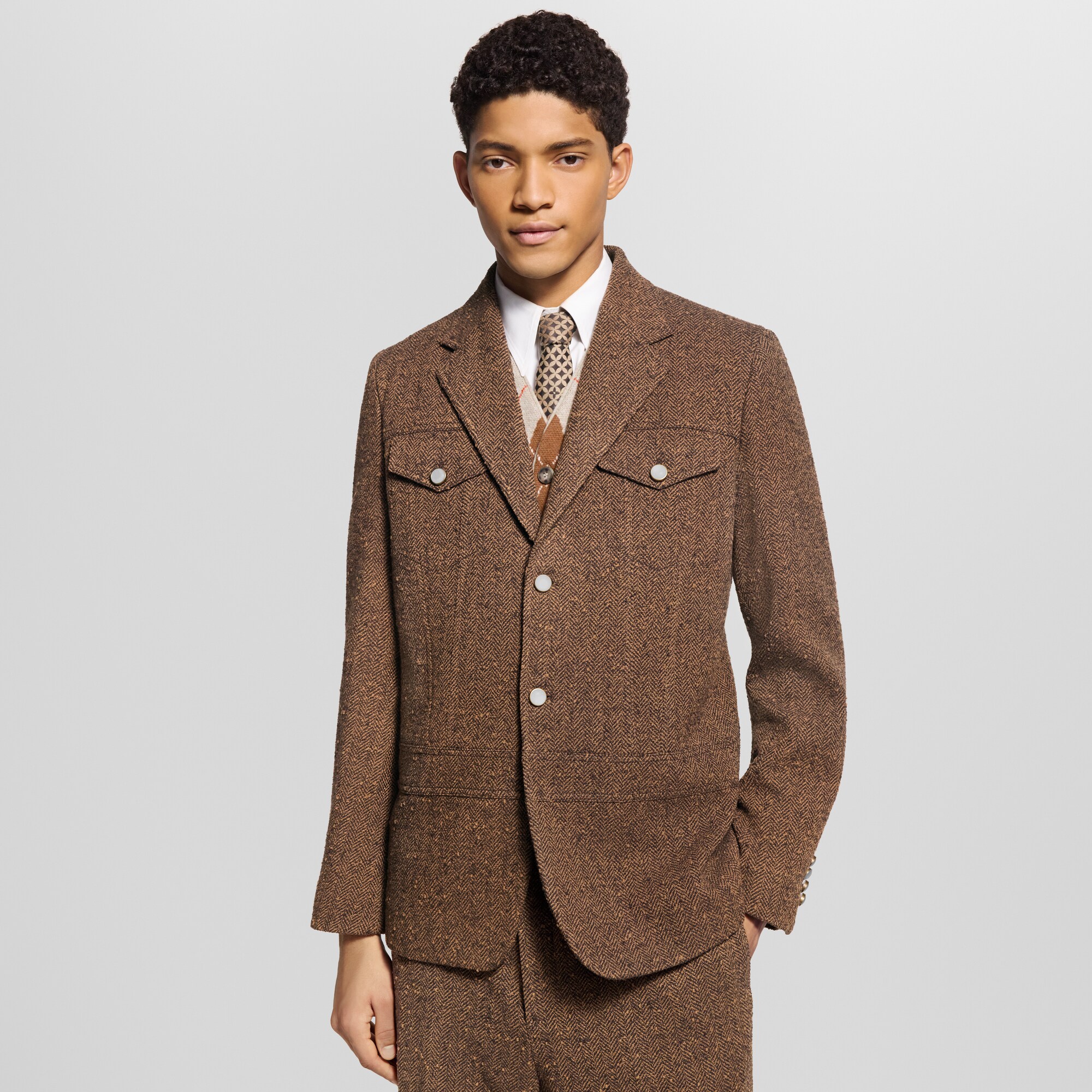 Jackett im Maßkonfektions-Stil mit Workwear-Details  Herren Ready to Wear Sakkos und Jacketts | LOUIS VUITTON (Zoom)