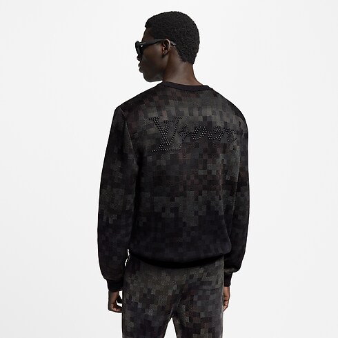 Jacquard-Pullover mit Damoflage-Motiv Herren Ready to Wear Vollständige Ready to Wear | LOUIS VUITTON (Zoom)