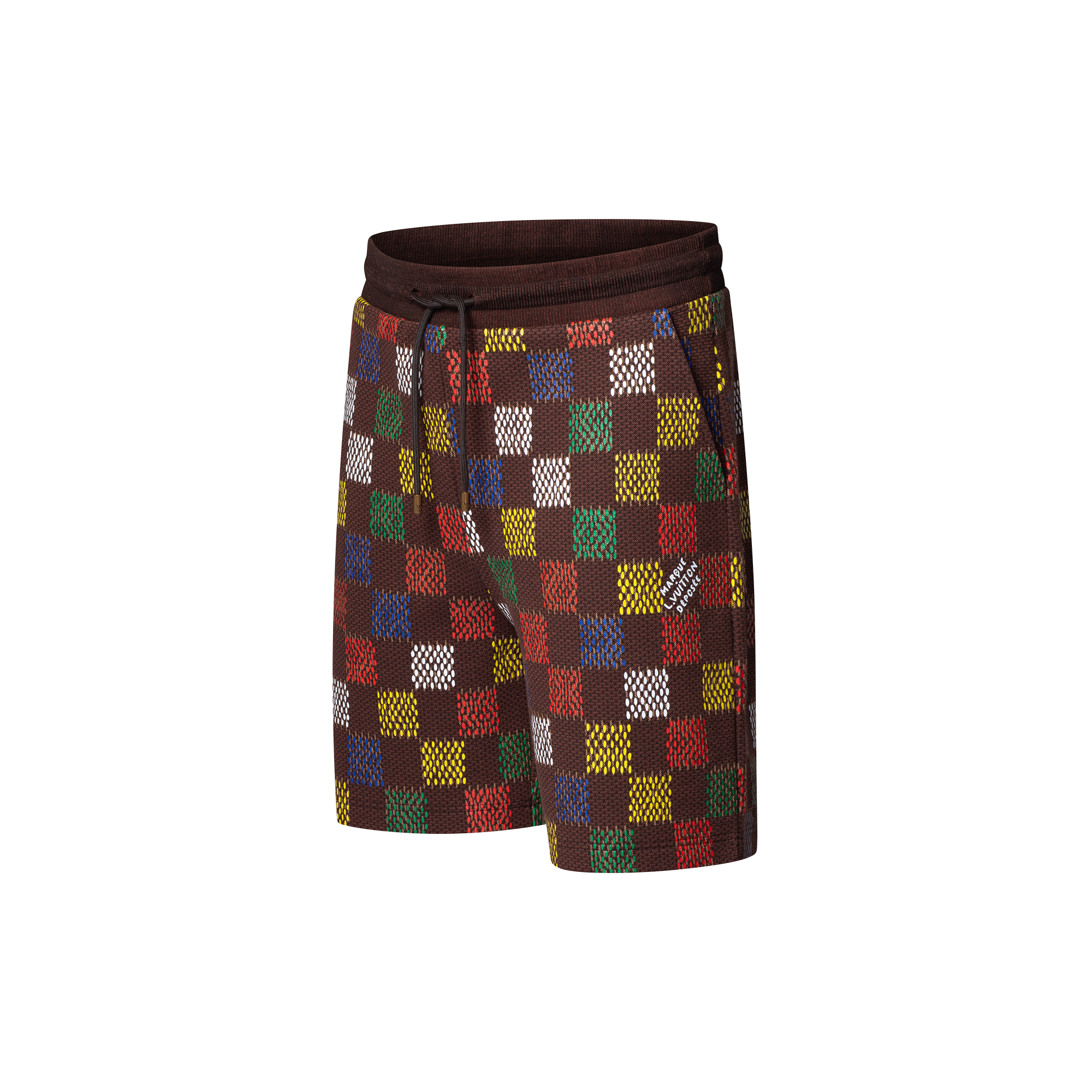Jacquard-Shorts aus Baumwolljersey mit Damier-Motiv  Herren Ready to Wear Hosen | LOUIS VUITTON (Zoom)