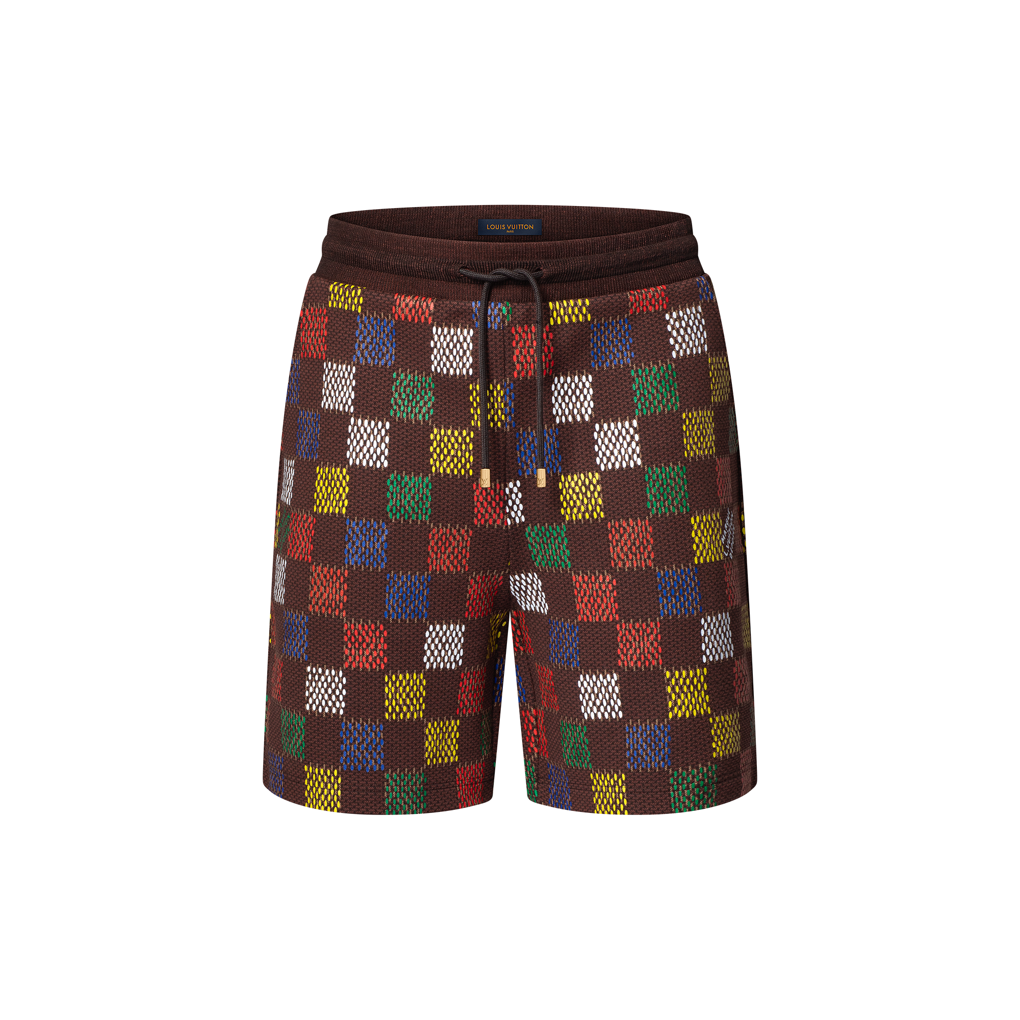 Jacquard-Shorts aus Baumwolljersey mit Damier-Motiv  Herren Ready to Wear Hosen | LOUIS VUITTON (Zoom)