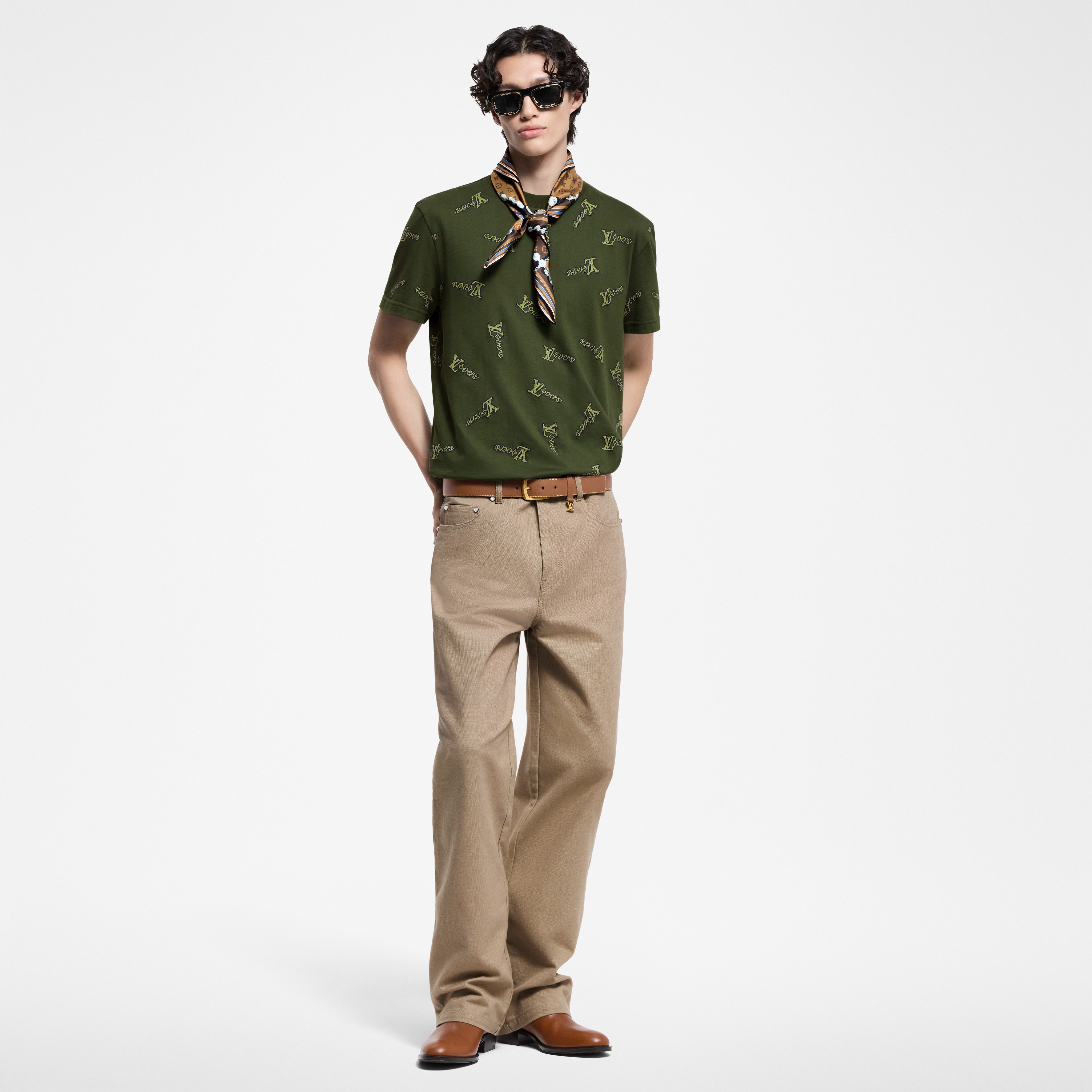 Jacquard-T-Shirt aus Baumwolle  Herren Ready to Wear T-Shirts und Poloshirts | LOUIS VUITTON (Zoom)
