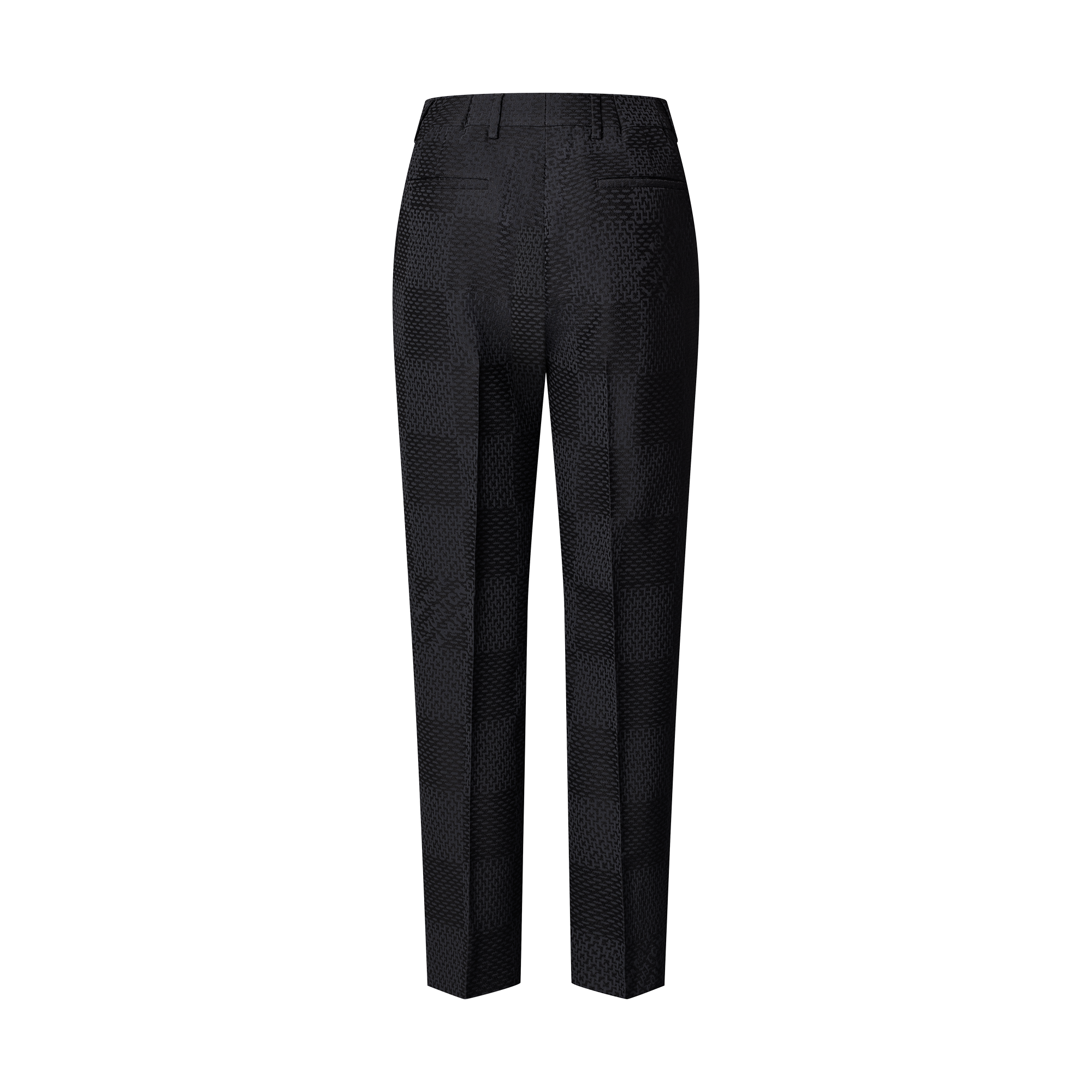 Jacquard-Zigarettenhose aus Woll-Seidengemisch mit Damier-Motiv  Herren Ready to Wear Hosen | LOUIS VUITTON (Zoom)