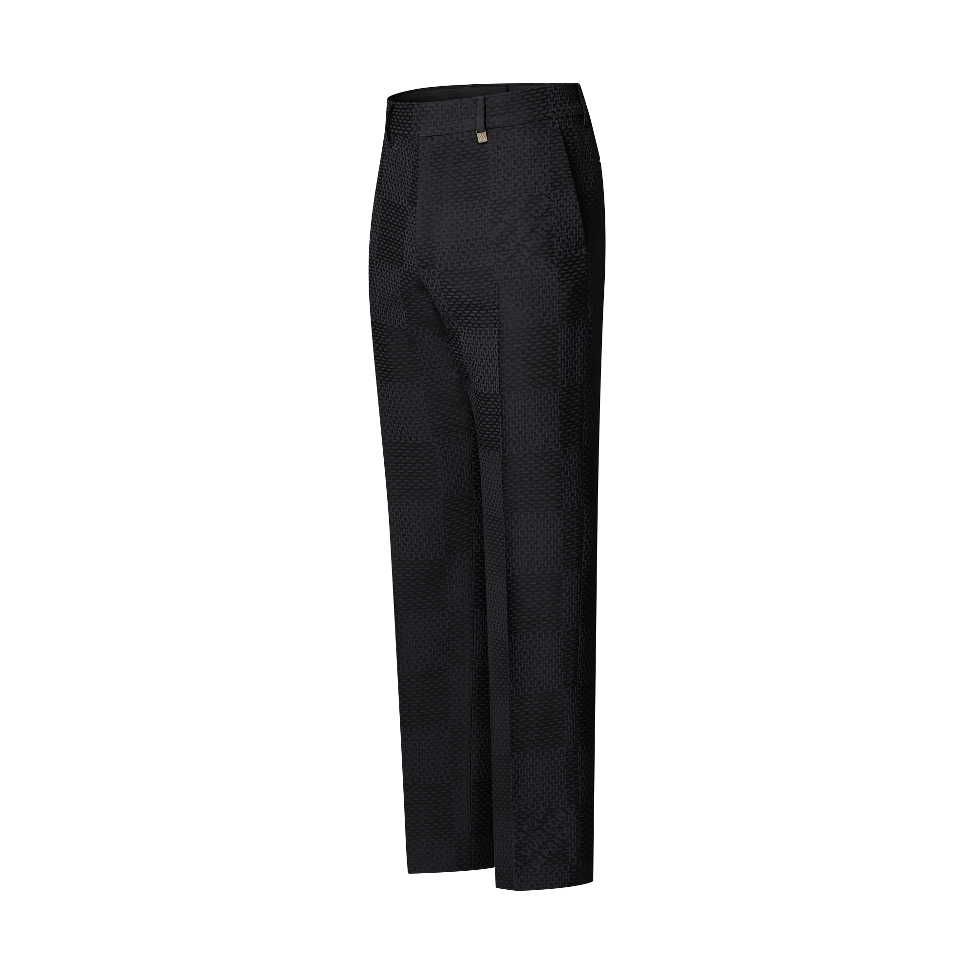 Jacquard-Zigarettenhose aus Woll-Seidengemisch mit Damier-Motiv  Herren Ready to Wear Hosen | LOUIS VUITTON (Zoom)