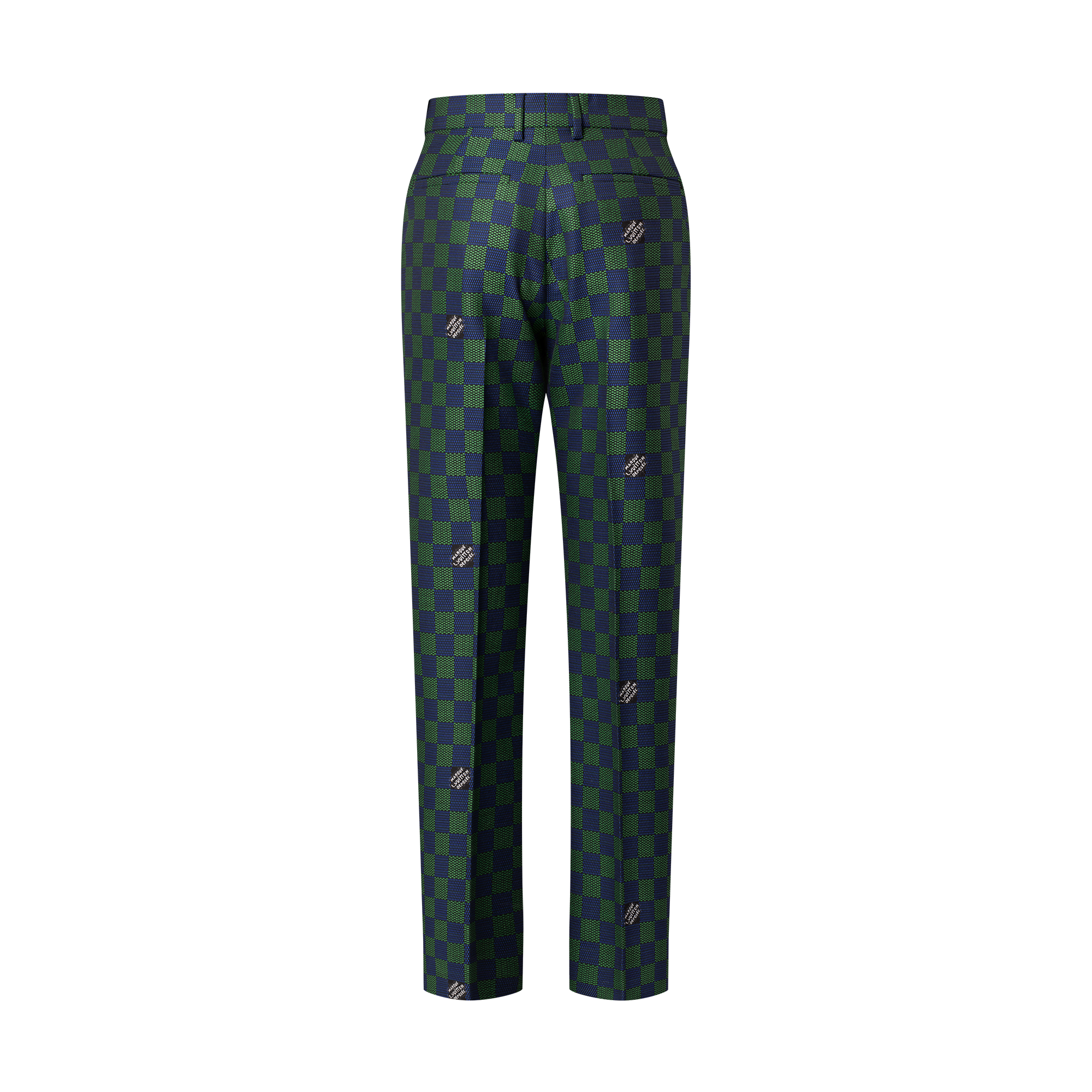 Jacquard-Zigarettenhose aus Wolle mit Damier-Motiv  Herren Ready to Wear Hosen | LOUIS VUITTON (Zoom)