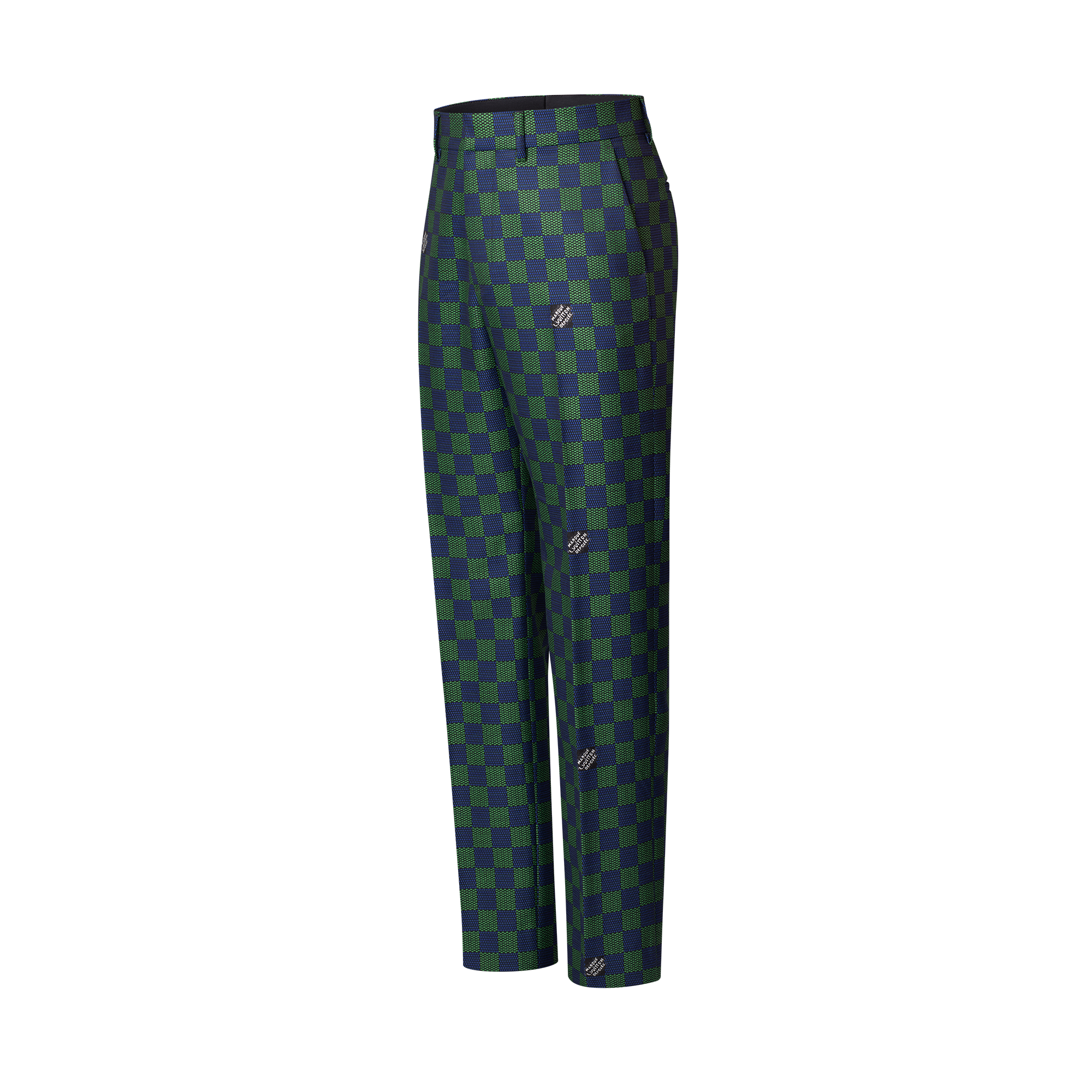 Jacquard-Zigarettenhose aus Wolle mit Damier-Motiv  Herren Ready to Wear Hosen | LOUIS VUITTON (Zoom)