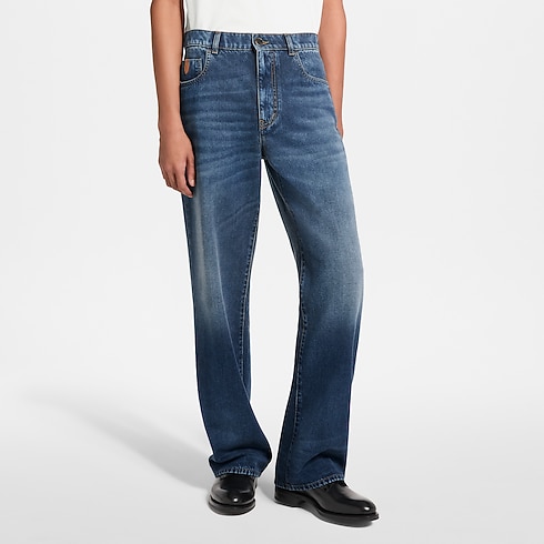 Jeans aus Baumwolle und Kaschmir Herren Ready to Wear Vollständige Ready to Wear | LOUIS VUITTON (Zoom)