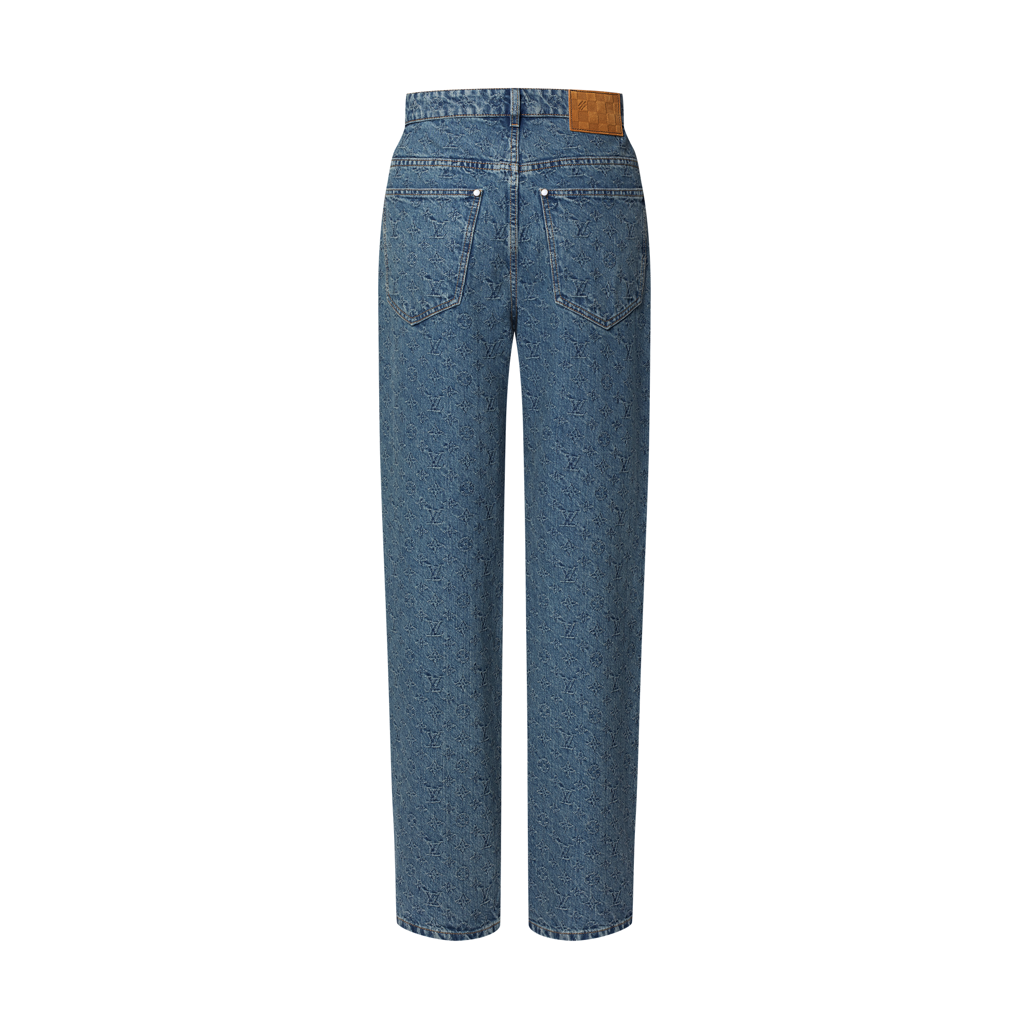 Jeans im Skater-Stil aus Monogram-Jacquardgewebe  Herren Ready to Wear Denim | LOUIS VUITTON (Zoom)