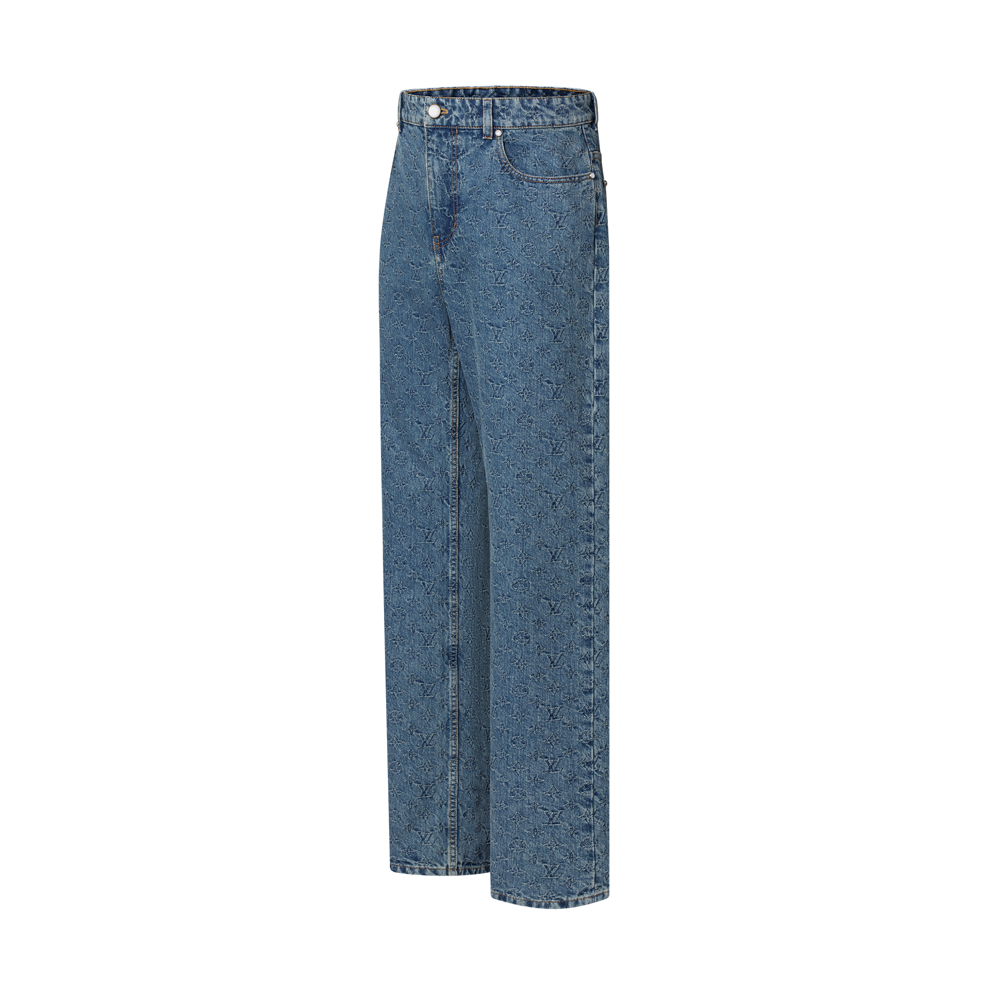 Jeans im Skater-Stil aus Monogram-Jacquardgewebe  Herren Ready to Wear Denim | LOUIS VUITTON (Zoom)
