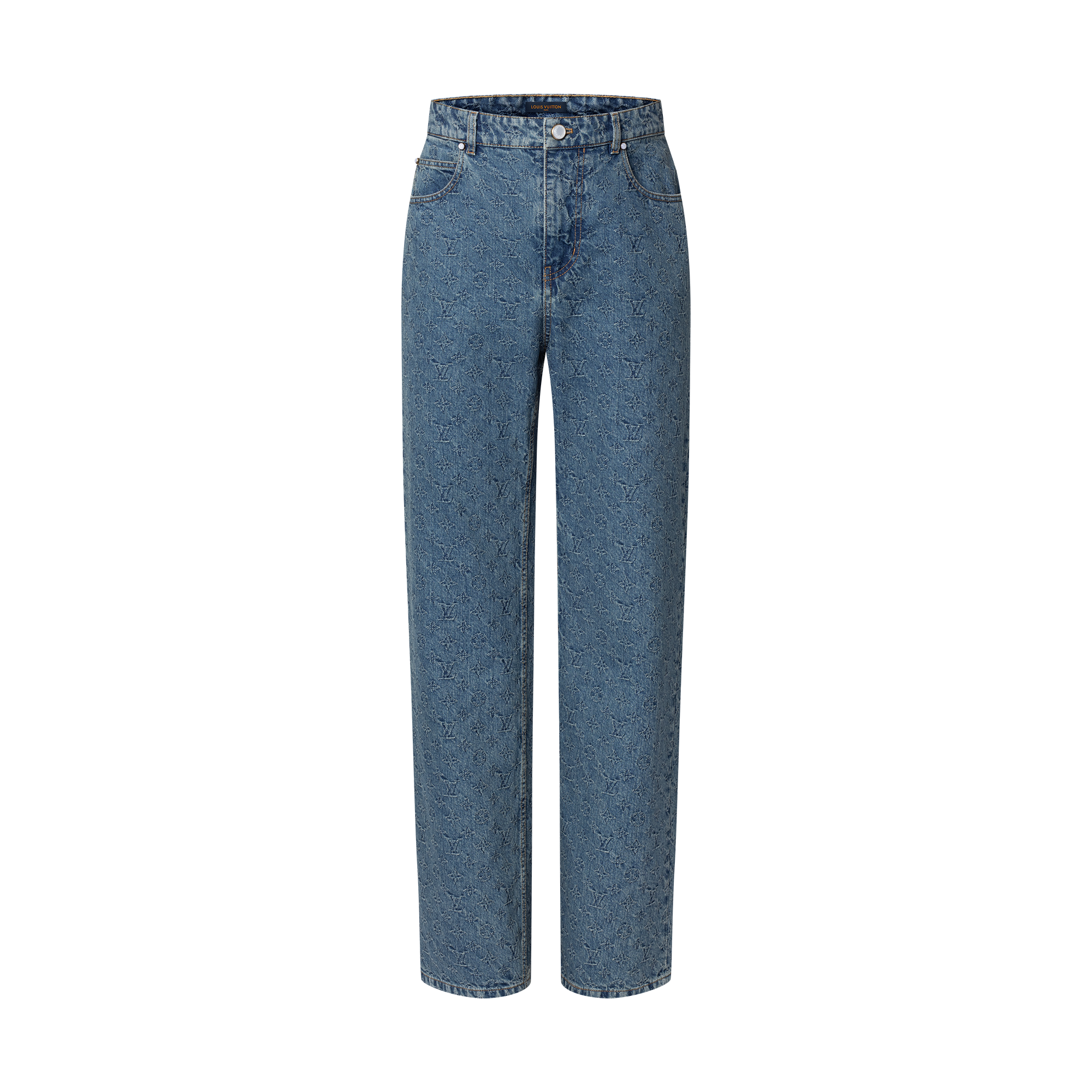 Jeans im Skater-Stil aus Monogram-Jacquardgewebe  Herren Ready to Wear Denim | LOUIS VUITTON (Zoom)