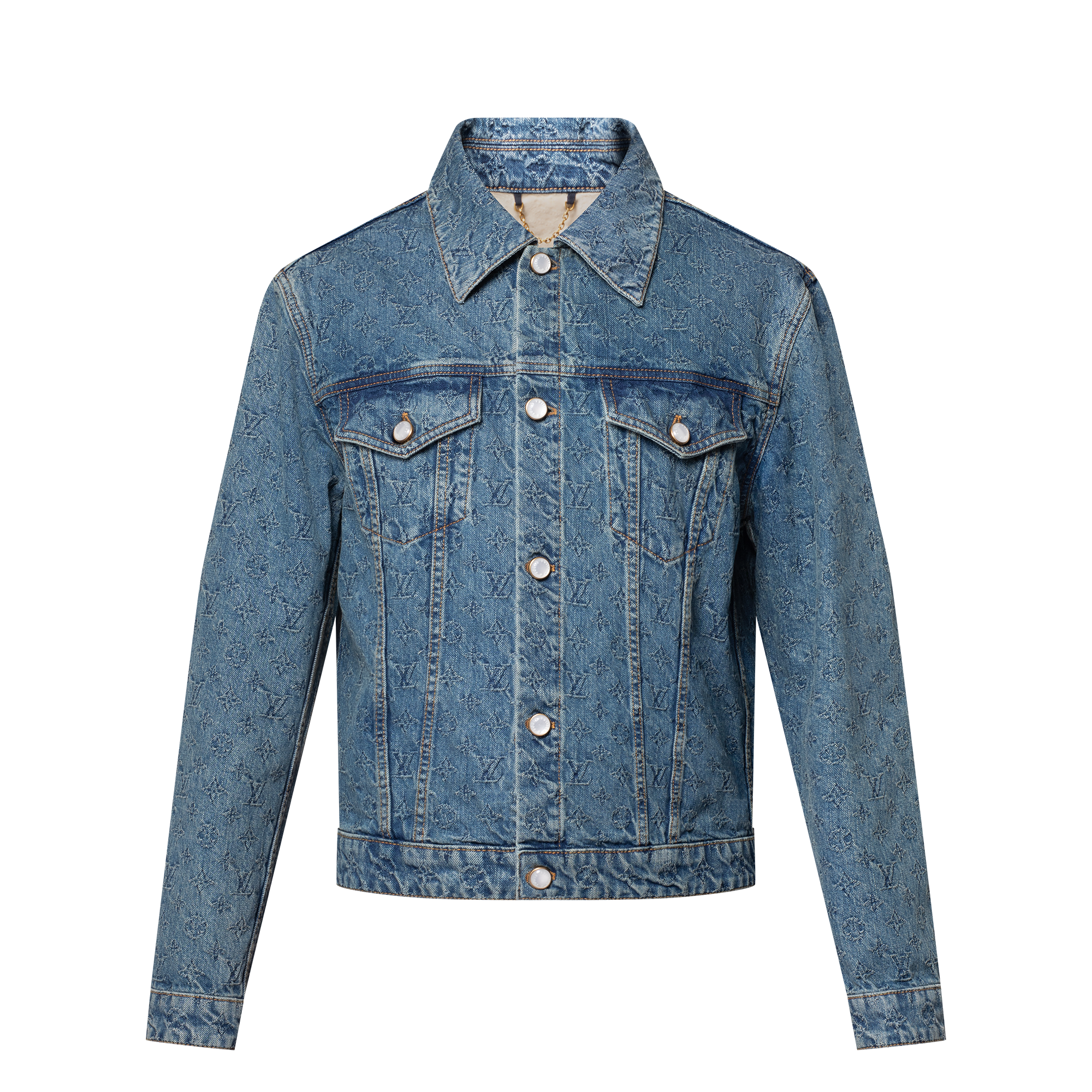 Jeansjacke aus Monogram-Jacquardgewebe  Herren Ready to Wear Jacken und Mäntel | LOUIS VUITTON (Zoom)