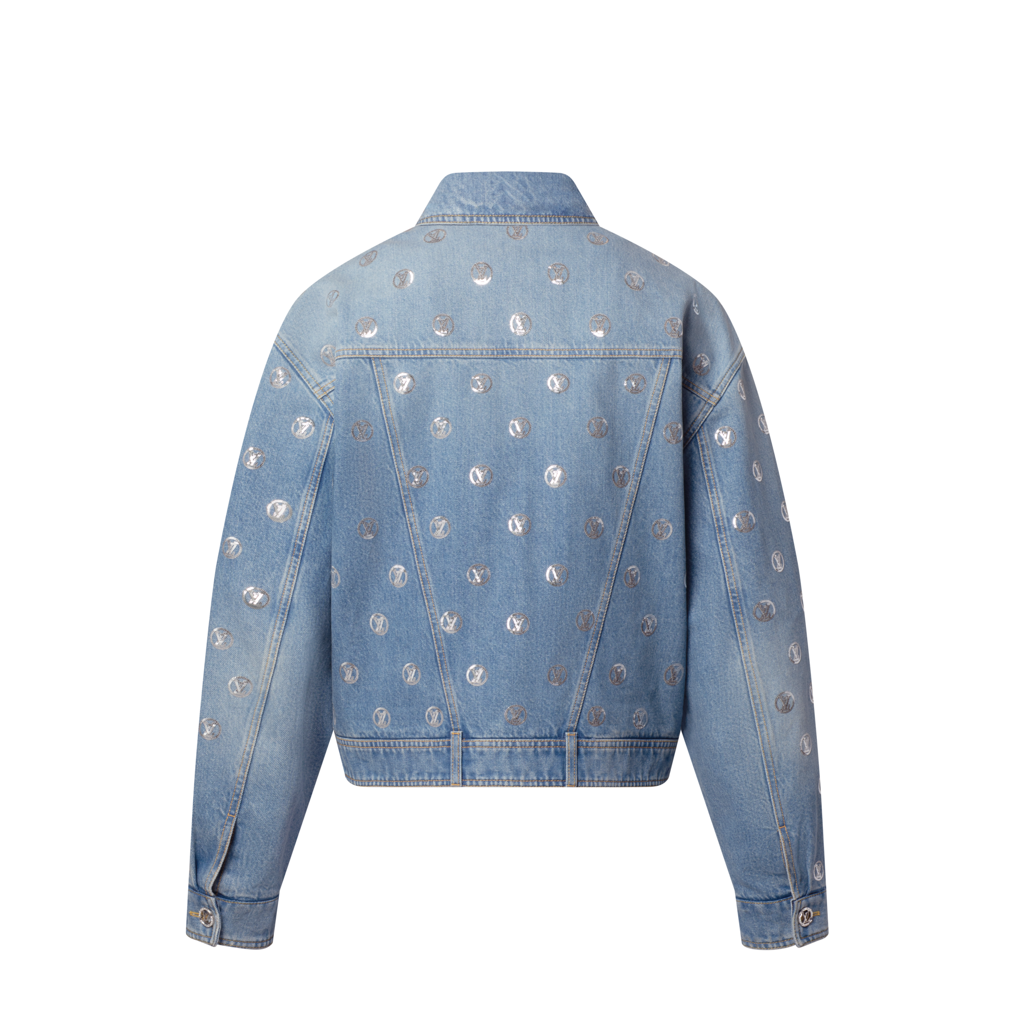 Jeansjacke mit Signaturen auf Pailletten  Damen Ready to Wear Mäntel und Jacken | LOUIS VUITTON (Zoom)