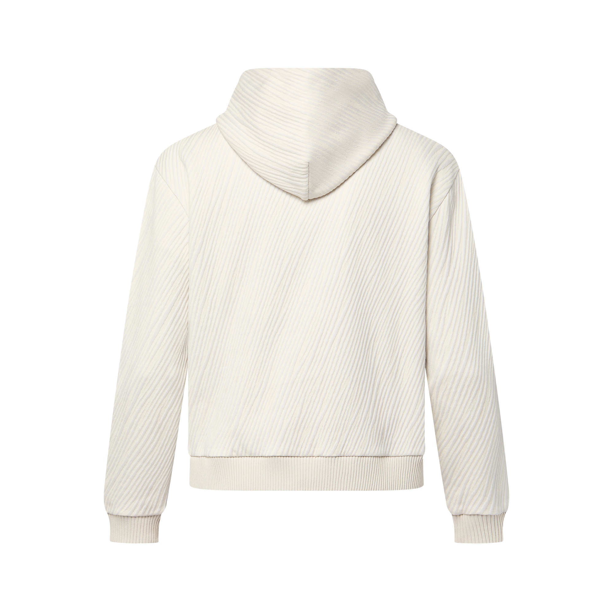 Jersey-Hoodie aus Baumwollgemisch mit Jacquard-Details  Herren Ready to Wear Vollständige Ready to Wear | LOUIS VUITTON (Zoom)