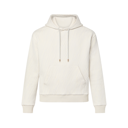 Jersey-Hoodie aus Baumwollgemisch mit Jacquard-Details Herren Ready to Wear Vollständige Ready to Wear | LOUIS VUITTON (Zoom)