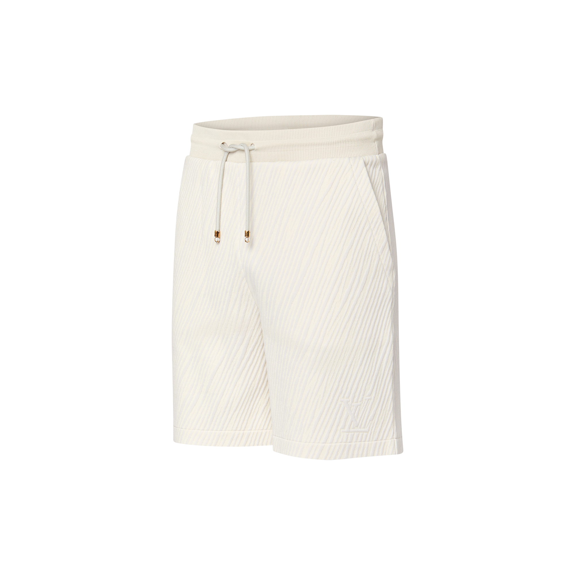 Jersey-Shorts aus Baumwollgemisch mit Jacquard-Details  Herren Ready to Wear Hosen | LOUIS VUITTON (Zoom)