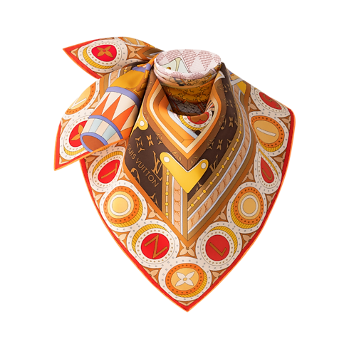 Jeu De Voyage Carré 90 S00 Damen Accessoires Seidentücher und Bandeaus | LOUIS VUITTON (Zoom)