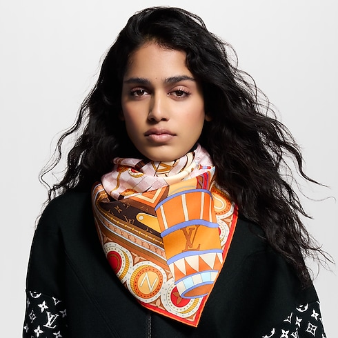 Jeu De Voyage Carré 90 S00 Damen Accessoires Seidentücher und Bandeaus | LOUIS VUITTON (Zoom)