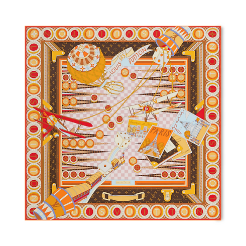 Jeu De Voyage Carré 90 S00 Damen Accessoires Seidentücher und Bandeaus | LOUIS VUITTON (Zoom)