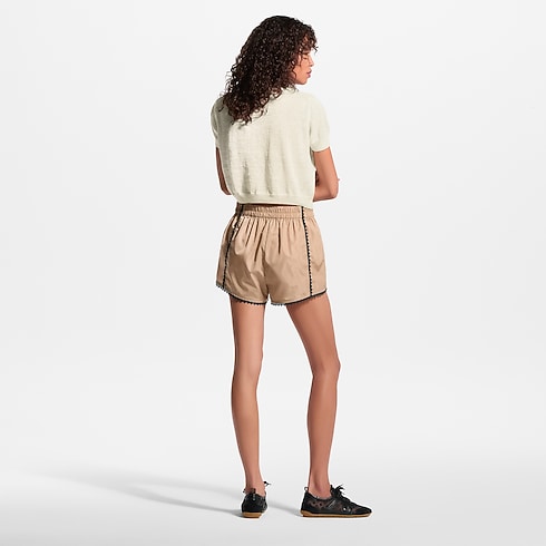 Joggingshorts mit Spitzenbesatz Damen High Summer Kollektion } | LOUIS VUITTON (Zoom)