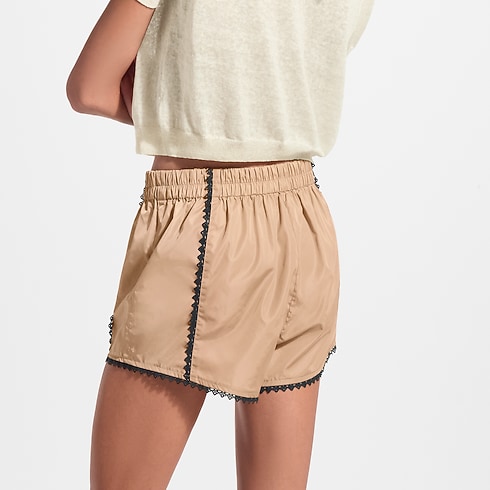 Joggingshorts mit Spitzenbesatz Damen High Summer Kollektion } | LOUIS VUITTON (Zoom)