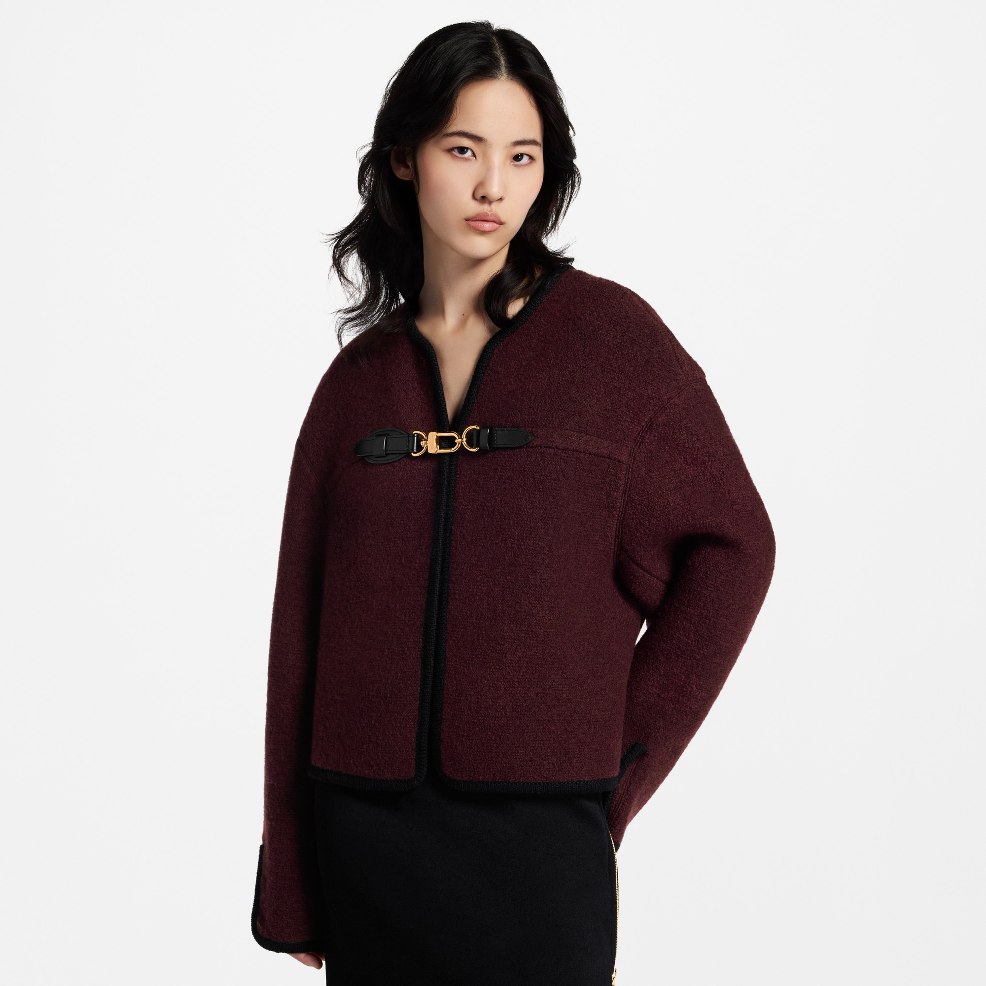 Kantig geschnittene Jacke mit Karabinerhaken  Damen Ready to Wear Mäntel und Jacken | LOUIS VUITTON (Zoom)
