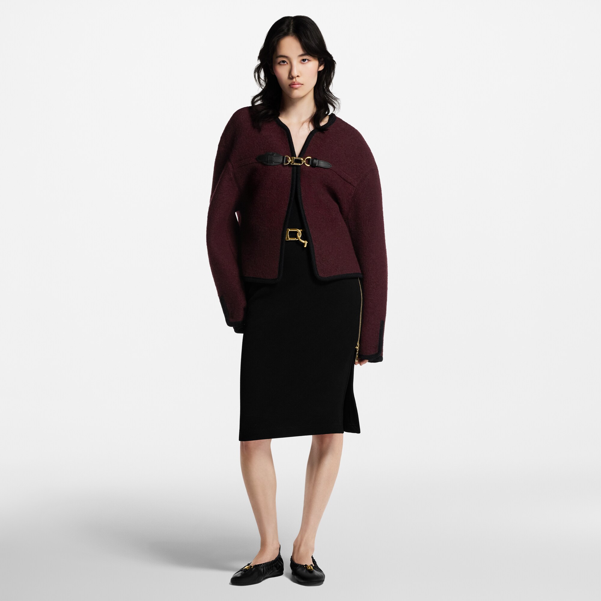 Kantig geschnittene Jacke mit Karabinerhaken  Damen Ready to Wear Mäntel und Jacken | LOUIS VUITTON (Zoom)