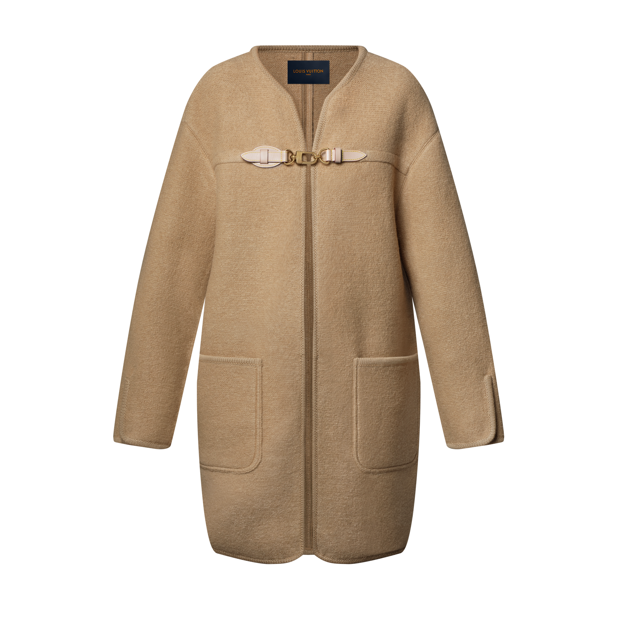 Kantig geschnittener Mantel mit Karabinerhaken  Damen Ready to Wear Mäntel und Jacken | LOUIS VUITTON (Zoom)